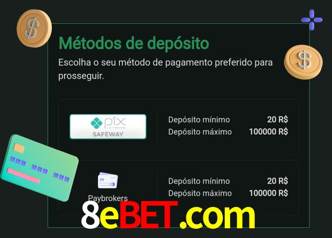 O cassino 8ebet.com oferece uma grande variedade de métodos de pagamento